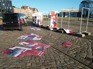 Wg. Policji nie doszło do dewastacji. Gdański IPN zabiera głos ws. zniszczonej wystawy