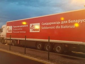 TIR z darami dla Białorusinów od „Solidarności” przekroczył granicę Polski