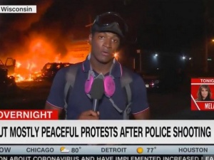 Telewizja CNN przekroczyła granice absurdu w prezentowaniu protestów Black Lives Matter jako bezpiecznych i pokojowych.