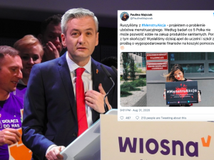 To nie żart! Członkini Wiosny Biedronia będzie walczyć z ubóstwem menstruacyjnym