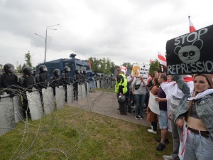 [WIDEO] „Las Birnamski” podszedł pod pałac prezydencki w Mińsku