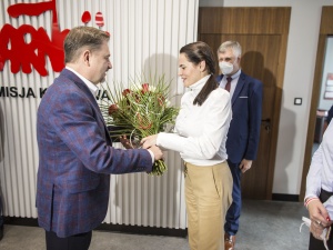 [Fotorelacja] Piotr Duda spotkał się z białoruską opozycjonistką Swiatłaną Cichanouską