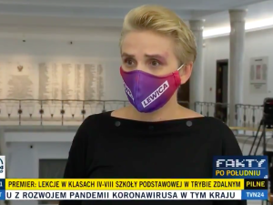 [WIDEO] Scheuring-Wielgus wulgarnie odpowiada rzecznikowi PiS: „Wypier**lać”