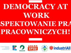 Sekretariat Spożywców przyłącza się do akcji „Democracy At Work”