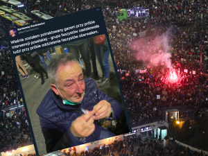 Zostałem potraktowany gazem. Poseł KO publikuje zdjęcie
