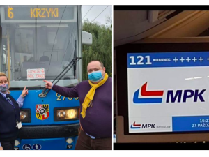 Skandal! „J***ć PiS” na ekranie miejskiego autobusu