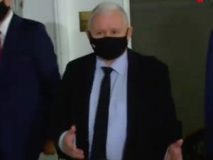 [WIDEO] „Mamy większość w Sejmie”. Szef PiS zapytany przez dziennikarzy