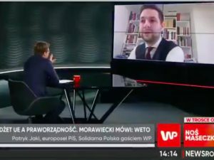 [WIDEO] „Nie, nie, nie pozwolę panu uciec”. Dziennikarz WP miał pecha trafić na Patryka Jakiego