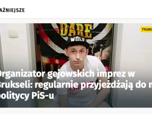Sex party w Brukseli. Bohater reportażu Onetu poszukiwany przez policję?