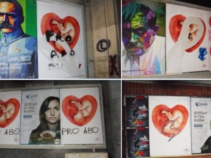 Nawet dziecko im przeszkadza. Zniszczone plakaty pro life