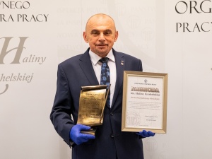 Alfred Bujara z nagrodą Głównego Inspektora Pracy