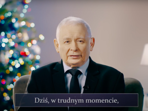 [Video] Jesteśmy jedną wielką rodziną. Kaczyński składa świąteczne życzenia