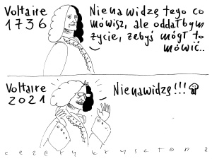 [Nowy rysunek Krysztopy] Voltaire 2021
