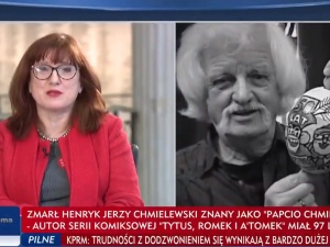 [video] Redaktor TVP o śmierci Papcia Chmiela: Odszedł do Pana. Posłanka Lewicy: Nie bardzo rozumiem jakiego Pana