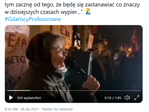 [video] Jestem profesorką i filolożką i będę się zastanawiać co znaczy 'wypier.alać