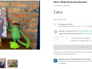 Matka Boska Kermitowska. Oburzająca aukcja na WOŚP