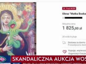 Zawiadomienie do prokuratury. Minister mocno reaguje na „Matkę Boską Kermitowską” z aukcji WOŚP