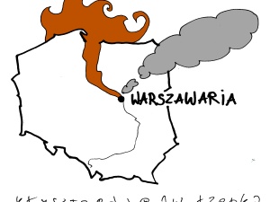[Nowy rysunek Krysztopy] Co tam dzisiaj w Warszawie?