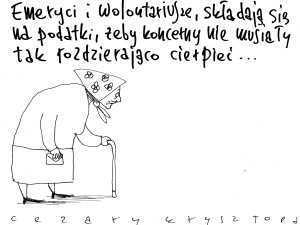 [Nowy rysunek Krysztopy] Rozdzierające cierpienie koncernów