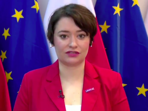[video] Żukowska: Trzymam kciuki. Jeżeli rządowi PiS uda się uzyskać reparacje, to będzie cudownie