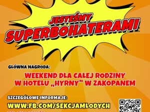 Jesteśmy superbohaterami! Wygraj weekend w hotelu Hyrny!