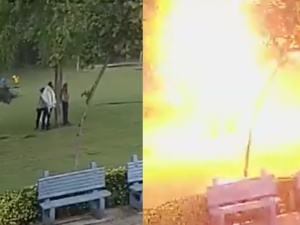[WIDEO] Czterech mężczyzn schroniło się pod drzewem przed burzą. Chwilę później uderzył w nie piorun