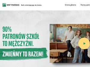 90% patronów szkół to mężczyźni. Francuski bank BNP Paribas wziął się za edukację Polaków. Internauci odpowiedzieli