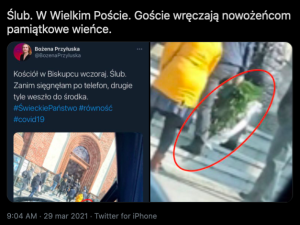 HIT! Lewica pod kościołami. Działaczka pomyliła ślub z pogrzebem
