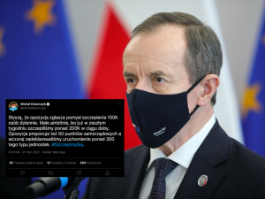 HIT! Opozycja chce szczepić ponad 100 tys. osób dziennie. Dworczyk: Już w zeszłym tygodniu szczepiliśmy ponad 200 tysięcy