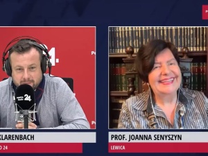 [video] Zaniemówił pan redaktor?. Bezcenna reakcja Klarenbacha na dowcip Senyszyn o... kochankach w łóżku