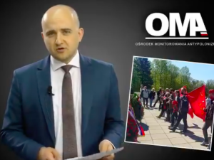 [WIDEO] Paradowali po cmentarzu z sierpem i młotem. Jest zawiadomienie