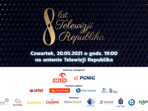 Osiem lat Telewizji Republika. Uroczysta gala - 20 maja, godz. 19.00