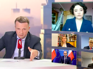 [WIDEO] „Mazowsze graniczy z Białorusią”. Prowadzący starał się przerwać, ale posłanka Lewicy upierała się, że ma rację