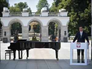 Premier Morawiecki: Pałac Saski ma szansę stać się bijącym sercem odrodzonej III RP
