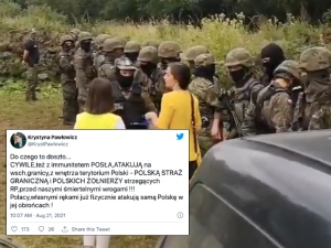 Jachira legitymowała polskich strażników granicznych. Pawłowicz nie przebiera w słowach