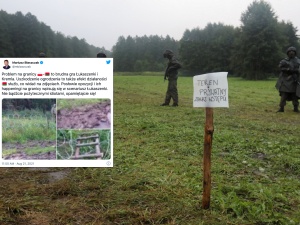 [FOTO] „To brudna gra Łukaszenki i Kremla”. Szef MON publikuje zdjęcia