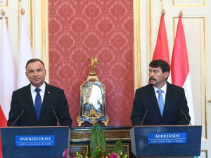 Andrzej Duda w Budapeszcie. Prezydenci Polski i Węgier rozmawiali m.in. o sytuacji na polsko-białoruskiej granicy