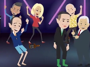 Znak krzyża... znak krzyża.... Jest już spot o imprezie u Mazurka. Z Tuskiem [VIDEO]