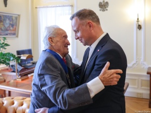 Andrzej Duda spotkał się z ocalałym z Holokaustu Edwardem Mosbergiem