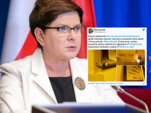 „Owoce działalności Sterczewskiego i Jachiry”. Zaatakowano biuro Szydło i Kaczyńskiego
