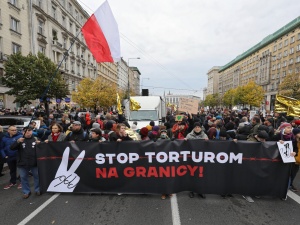 SS-mani z SG. Skandal na marszu Stop torturom na granicy