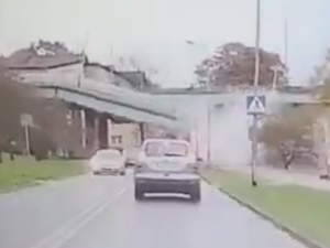 Katastrofa budowlana w Koszalinie. Runął wiadukt. Opublikowało nowe, zatrważające nagranie [WIDEO]