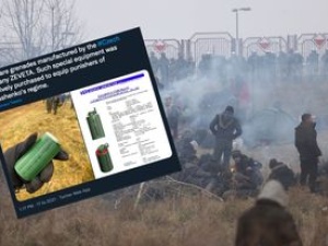 NEXTA: Granaty rzucane przez migrantów to te same, które wykorzystano do tłumienia demonstracji na Białorusi