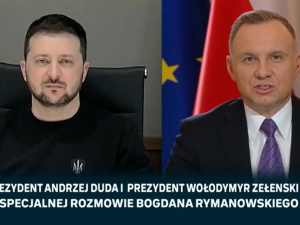 Proszę mnie nie kusić. Opublikowano nieemitowany fragment wspólnego wywiadu Dudy i Zełenskiego