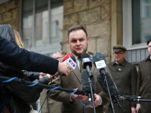 Wściekli Leśnicy pod siedzibą PO. Nie ma zgody na obrażanie polskiego munduru