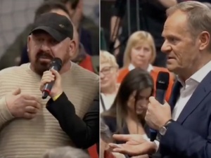 Uczestnik spotkania z Tuskiem opowiedział o rodzinnej tragedii. Odpowiedź szefa PO zaskakuje [WIDEO]