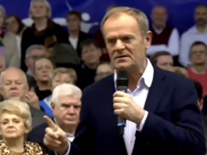 Po tym pytaniu w Sosnowcu Tusk się wściekł [VIDEO]