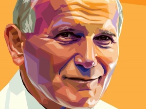 [FOTO] #SolidarnizJPII. Nasze plakaty z Janem Pawłem II w całej Warszawie