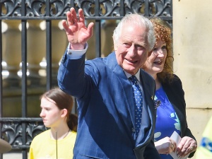 Pałac Buckingham. Powstała ogromna czekoladowa rzeźba na cześć króla Karola III 