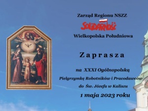Zbliża się XXXI Ogólnopolska Pielgrzymka Robotników i Pracodawców do św. Józefa w Kaliszu